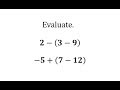 Integer Operations and Expressions