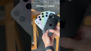 Couleurs de l’iPhone 17 📱 Laquelle choisir ? 🖤💙💚💜🤍 #iphone17 #shorts