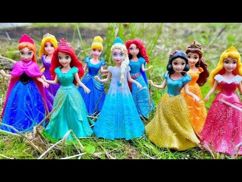 12 Minutes Satisfying with Unboxing Cute Disney Princess Dolls set Toys, ASMR Review Toys Disney