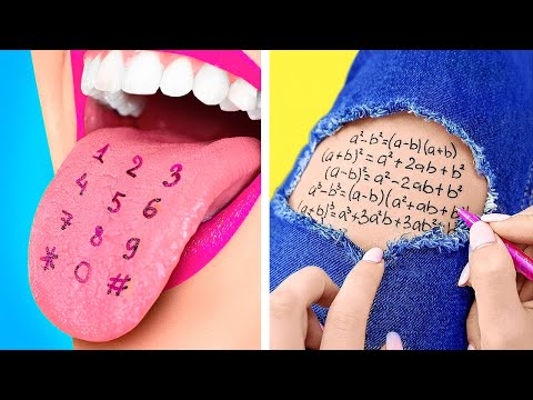 حيل مدرسية مذهلة وأفكار لمستلزمات اصنعها بنفسك | أدوات وحرف يدوية فيروسية من 123 GO لايك!