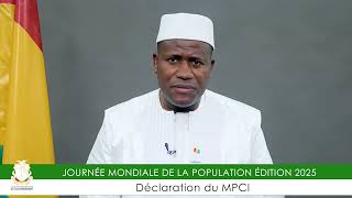 Déclaration du Ministre du plan et de la Coopération Internationale