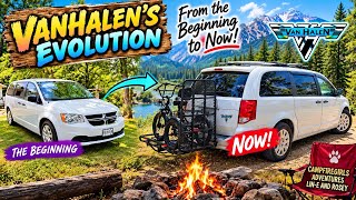 5 different Set-ups in my Dodge Grand Caravan Campervan @Campfiregirls 