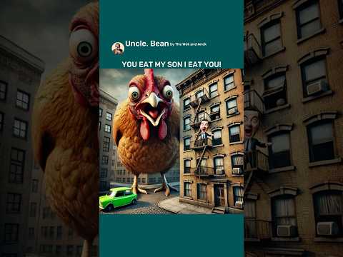 Mr Bean had a Bad Dream of Giant Turkey Giant chicken Ai #aicomedy #aiart #chatgptart #mrbean