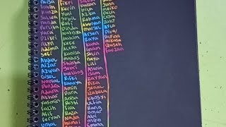 Ayo menulis nama cantik lagi ...