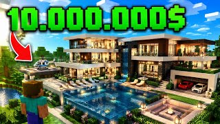 Meine *NEUE* 10.000.000$ VILLA in MINECRAFT!