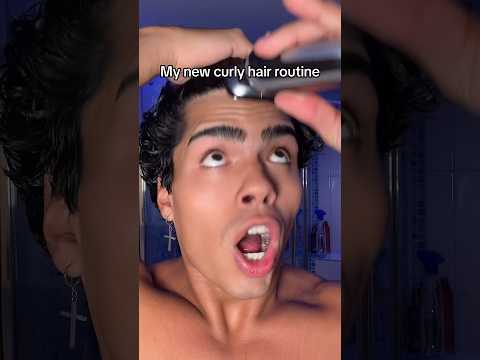 My new curly hair routine🧑🏾‍🦱…#shorts
