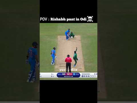 Pov : Pant in Odi🗿 #cricket #sports #shorts #shortsfeed #viral #rishabhpant #asmr #ipl #ipl2025 #yt