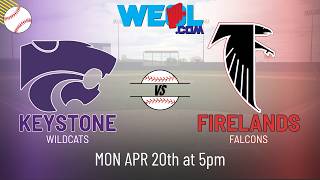 Keystone vs. Firelands - High School Baseball - April 20th, 2026 (AUDIO ONLY)