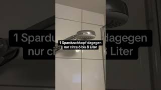 Wie viel Wasser sparst du mit einem Sparduschkopf?🤔 #wasser #sparen #besstgmbh #fyp