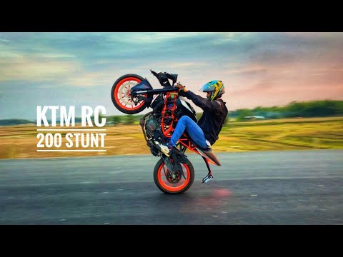 Ktm Rc 200 Stunt || #rukserstunt