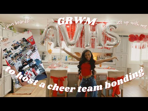 GRWM to Host a Cheer Vision Board Party | Team Bonding & Cheer Goal Setting