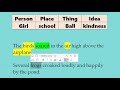 Identifying Nouns in Sentences