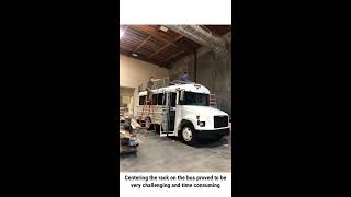 Hathi School Bus Conversion: Roof Rack and Roof painting