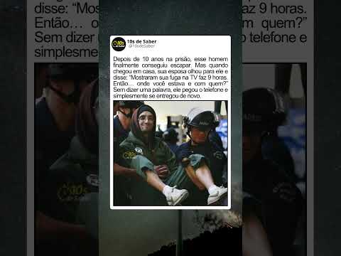 Fugiu… mas esqueceu da esposa 😂