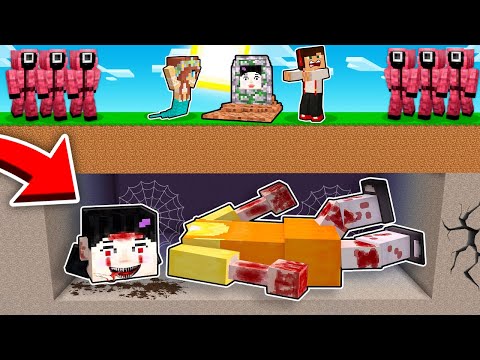 ZNALEŹLIŚMY GRÓB WIELKIEJ LAKLI ZE SQUID GAMES W MINECRAFT?! GPLAY & LUMI