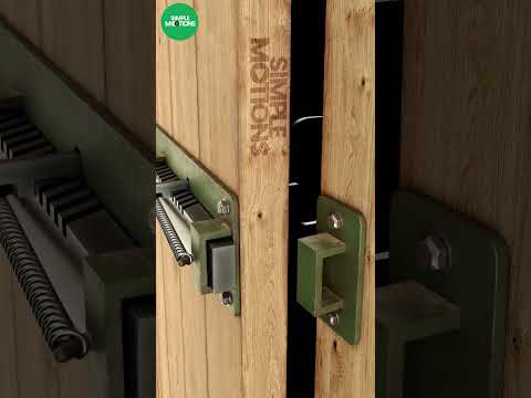DIY vintage garage door lock