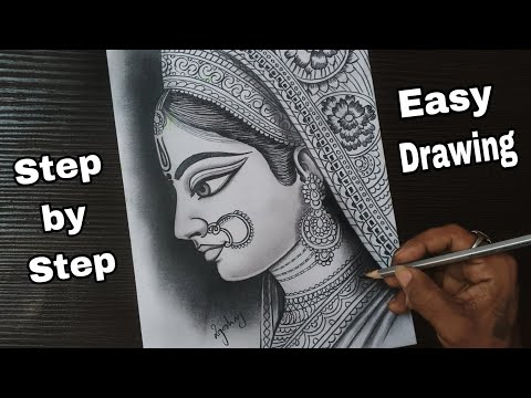 Happy Navratri | How to draw durga maa | Navratri drawing | Maa durga drawing | pencil drawing