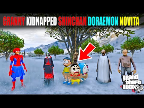 GTA 5 | Serbian dancing lady and GRANNY KIDNAPPED SHINCHAN AND DORAEMON IN GTA5