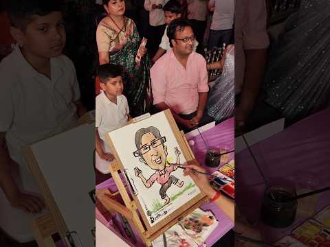 #caricature #colors #cartoon #anime #livecaricatures #live #shorts #100million #india #trend #funny