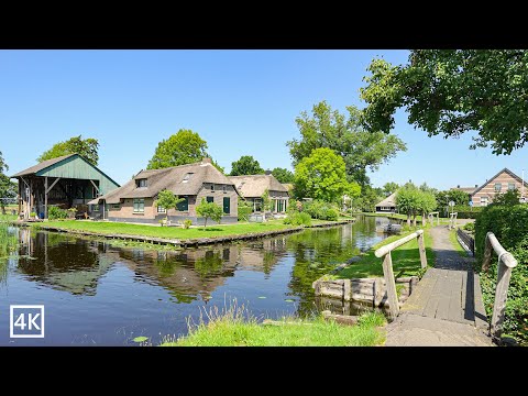 Dwarsgracht Giethoorn | The Hidden Gem You Never Heard of ! | Dutch Countryside 4K HDR 60p