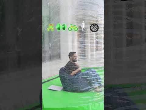 Ffearfful: Can a huge balloon protect you from a bicycle🤯👀 ? #باور #اكسبلور #powr #ضحك #باور #fyp