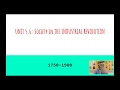 Industrial Revolution Social Changes and Conditions