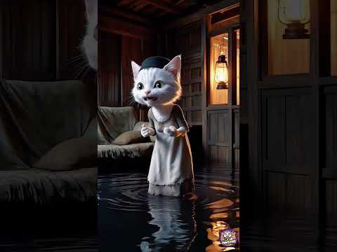 kasihan ๐ญ rumah kucing kebanjiran #kucingsedih #sadcat #kucing