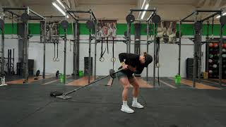 Landmine Single Arm Row (parallel raise)