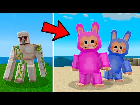 Criei LABUBUS dentro do MINECRAFT !!!