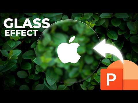 How to Make Apple Glass Effect In PowerPoint so EASY!