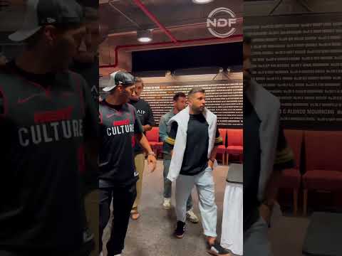 Leo Messi, Suarez, Alba y Busquets fueron a ver un partido de la NBA