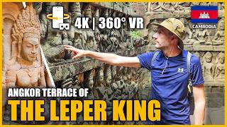 Angkor Terrace of the Leper King 🇰🇭 VR 360° | Kamienny korytarz pełen niesamowitych płaskorzeźb!