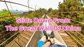 Music&Travel - Slide Down From Mutianyu The Great Wall Of China - Music: Angry Cat