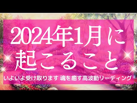 2024年1月 あなたに起こること 気をつけること 重要なメッセージ 怖いほど当たる タロット&オラクル 魂を癒す 高波動リーディング