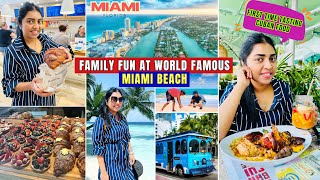 🍔 முதல் முறையா FLORIDA-வில் ஒரு Different FOOD Try பண்ணேன் | Beach Fun Time | Miami | USA Tamil VLOG