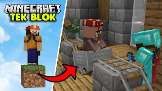 EN KOLAY KÖYLÜ ÇEVİRME SİSTEMİ! | Minecraft TEK BLOK SKYBLOCK | Bölüm 16