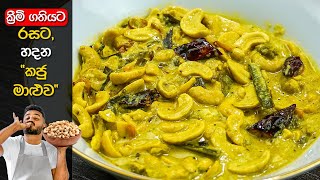 "කජු මාළුව" රසටම හදන්නේ මෙහෙමයි! | Kaju Maluwa | Cashew Curry Recipe Sinhala