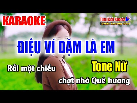 Điệu Ví Dặm Là Em || Karaoke Tone Nữ – Nhạc Sống Tùng Bách