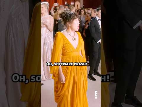 That time we had a glitch during the OSCARS shooting Sandra Oh 🫣🫠😭 #oscars #sandraoh #livefrome