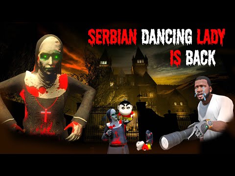 GTA V : SERBIAN DANCING LADY Trying to Kill Franklin & Shinchan Find in GTA 5 in Telugu