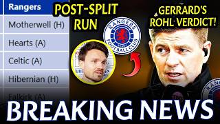 BREAKING! BBC’S POST-SPLIT BOMBSHELL + GERRARD’S ROHL PRAISE SETS Ibrox ON FIRE! RANGERS FC NEWS