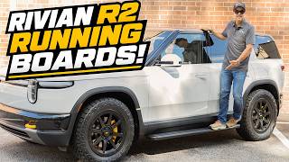 Rivian R2 Running Boards! RMaxx Bolt-On Lightweight Extruded Aluminum Side Steps & Aero Cover Panels