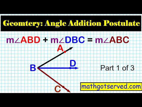 1.6 a Geometry Learn Angle Addition Postulate How...