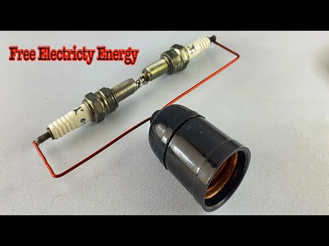 Amazing create 220v free electricity energy self running with spark plug  #engineering #diy