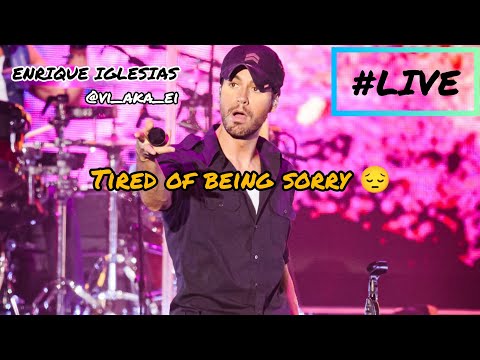 ENRIQUE IGLESIAS 🖤 Tired of being sorry Live {Athens}🤟🏻 #finalalbum #enriqueiglesias