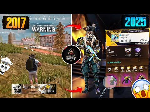 FREE FIRE PLAYERS 2017 VS 2025⚡| Searching 2017 Old Players Id in 2025 | @TotalGaming093
