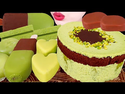 ASMR MUKBANG｜CHOCOLATE PARTY *DUBAI CHOCOLATE CAKE, ICE CREAM, MOCHI, TICO 초콜릿 파티 EATING SOUNDS 먹방