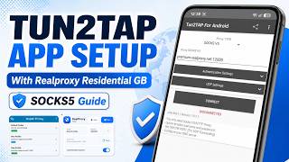 Tun2tap Proxy setup with Realproxy Premium GB ip
