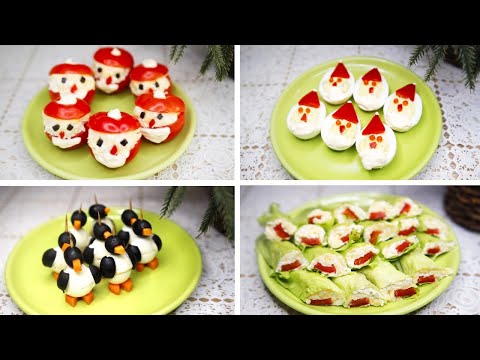 Einfache Rezepte für festliche Vorspeisen! Leckere Weihnachtssnacks in 5 Minuten!