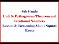 Square Roots and Scientific Notation